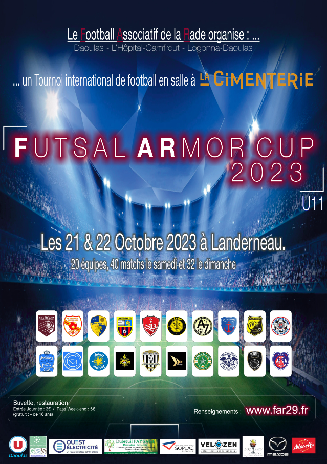 AFFICHE A0 FUTSAL ARMOR CUP 2023